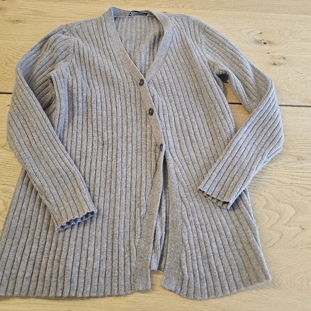 Zara Ribbed Knit Cardigan